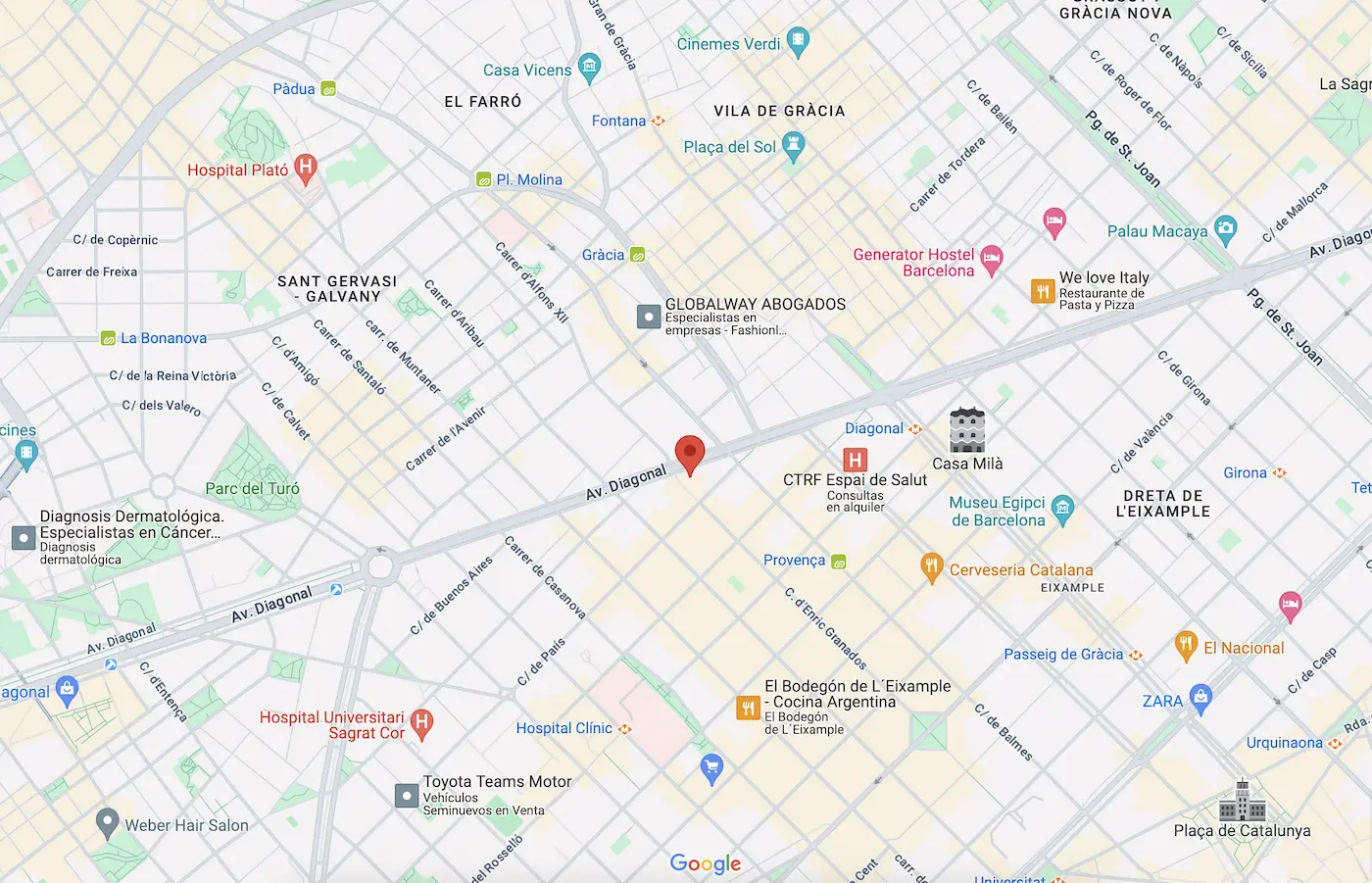 GG Football Barcelona Office Location